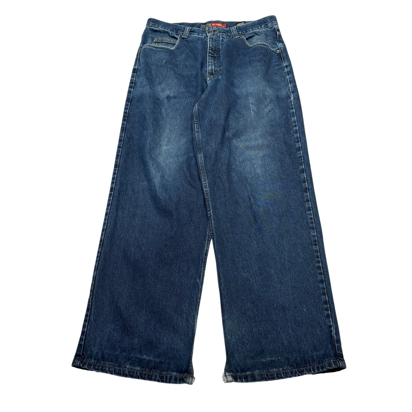 Vintage Y2k Anchor Blue Beyond Baggy Jeans Men's 34x32 Grunge Skater